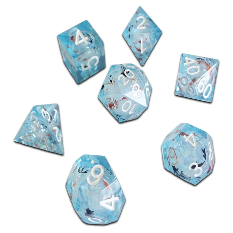 7-Set Cube Molten Blue Koi