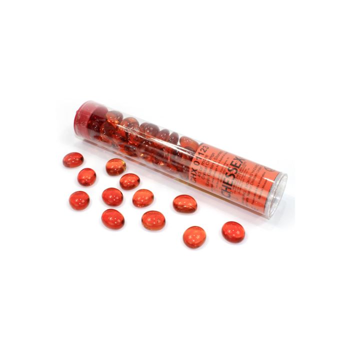 Glass Stones Tube Orange (40) - Cats In Hat Inc.