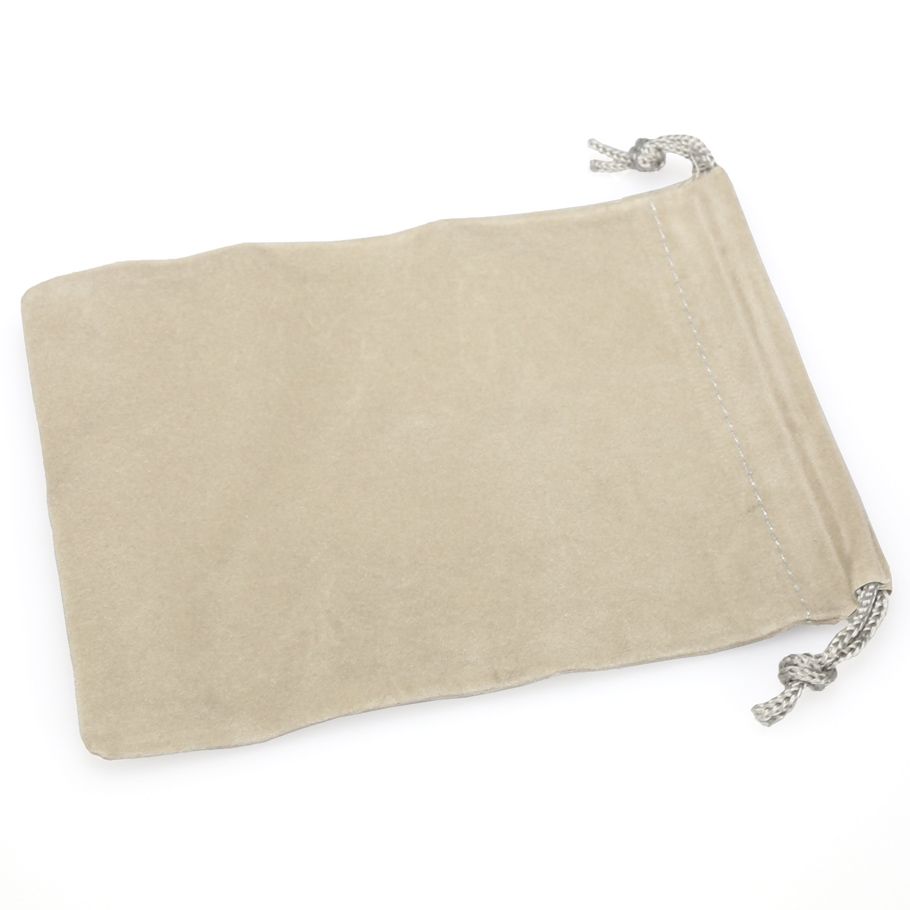 Dice Bag: Small Suede Cloth Grey By Chessex Manufacturing