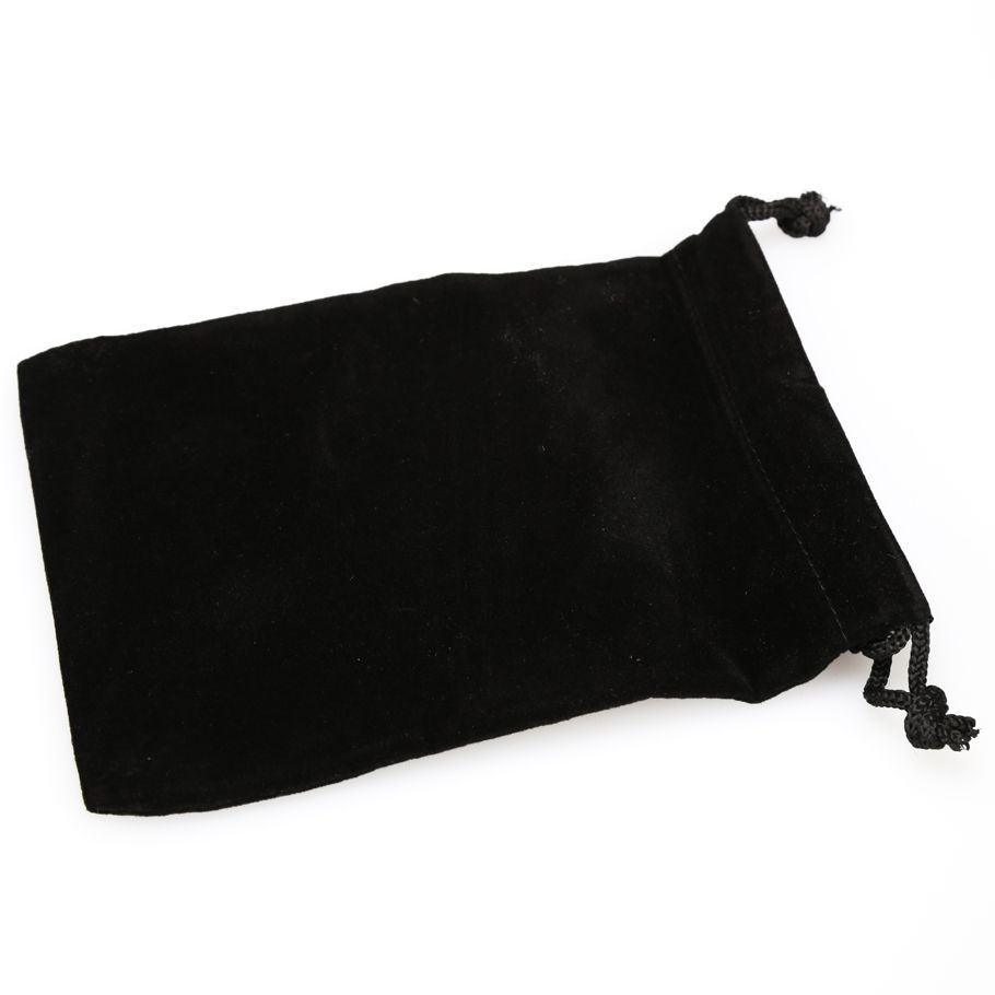 Dice Bag: Small Suede Cloth Black By Chessex Manufacturing