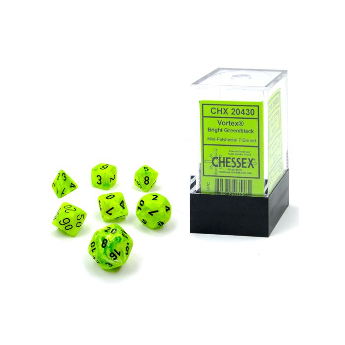 7-Set Cube Mini Vortex Bright Green With Black - Cats In Hat Inc.