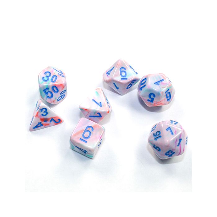 7-Set Cube Mini Festive Pop Art With Blue - Cats In Hat Inc.
