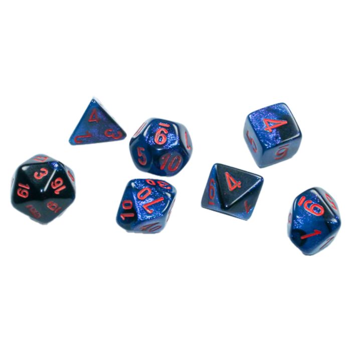 7-Set Cube Mini Gemini Black Starlight With Red - Cats In Hat Inc.