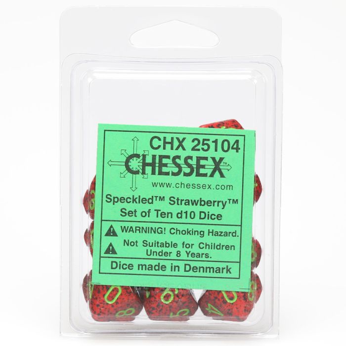 D10 Clamshell Speckled Strawberry (10) - Cats In Hat Inc.