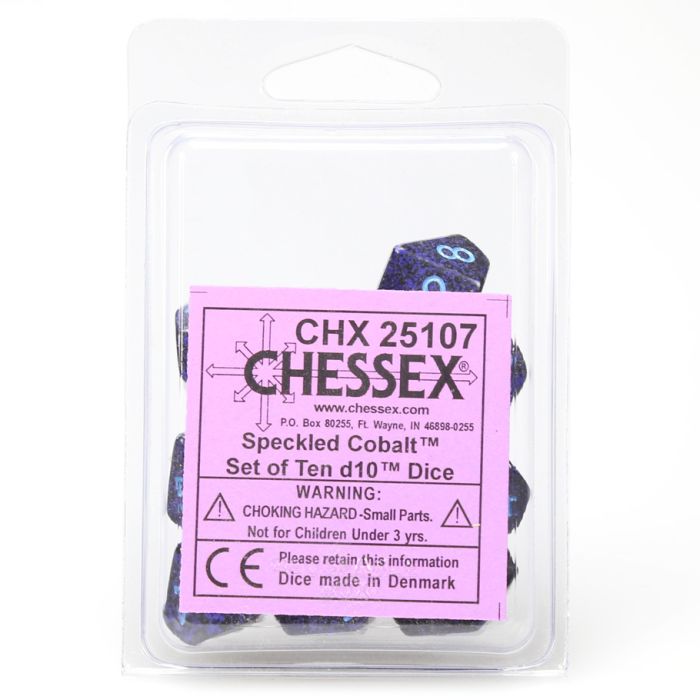 D10 Clamshell Speckled Cobalt (10) - Cats In Hat Inc.