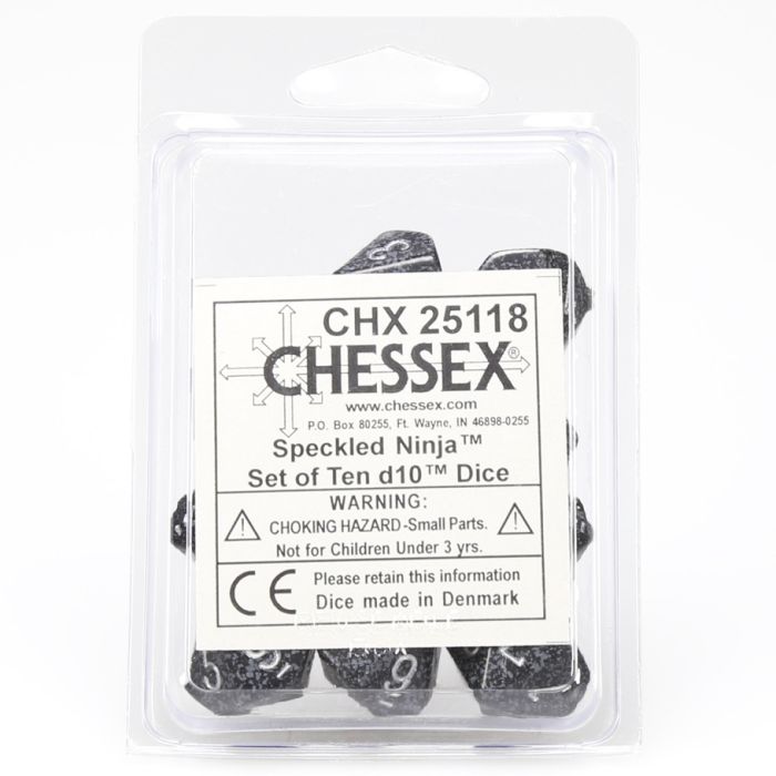 D10 Clamshell Speckled Ninja (10) - Cats In Hat Inc.