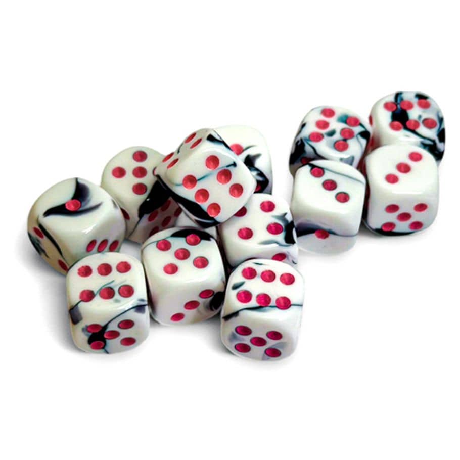 Gemini 16mm d6 Black-White/pink (12)