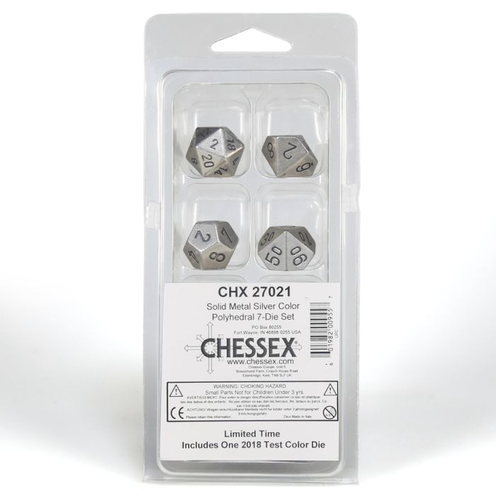 7-Set Clamshell Metal Silver With Black - Cats In Hat Inc.