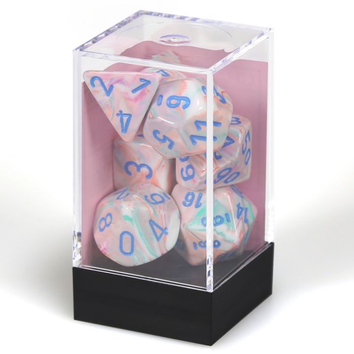 7-Set Cube Festive Pop-Art With Blue - Cats In Hat Inc.