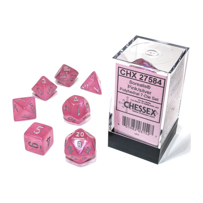 7-Set Cube Borealis Luminary Pink With Silver - Cats In Hat Inc.