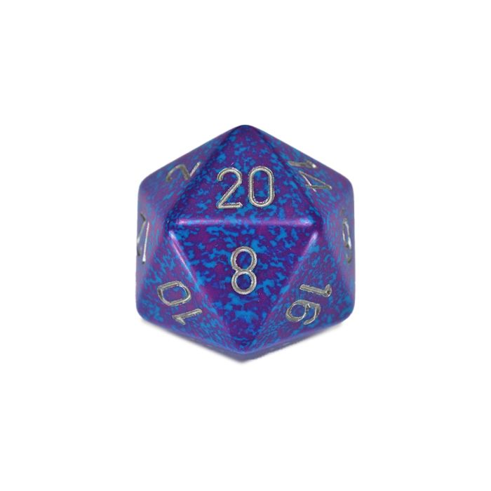 D20 Single 34mm Speckled Silver Tetra