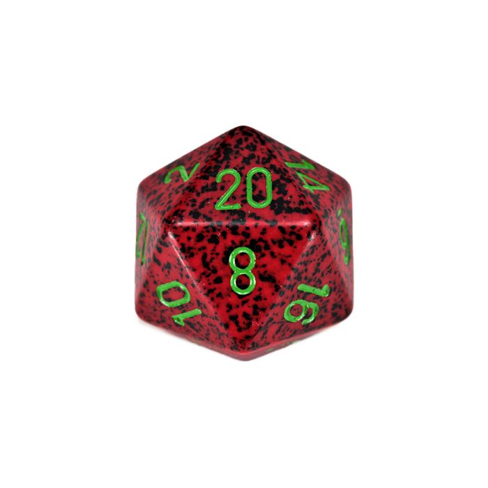 D20 Single 34mm Speckled Strawberry