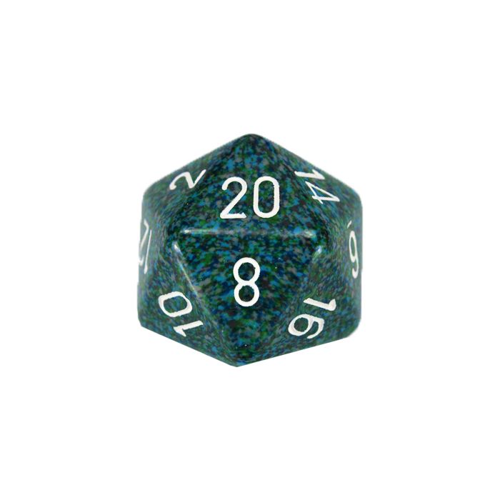 D20 Single 34mm Speckled Sea