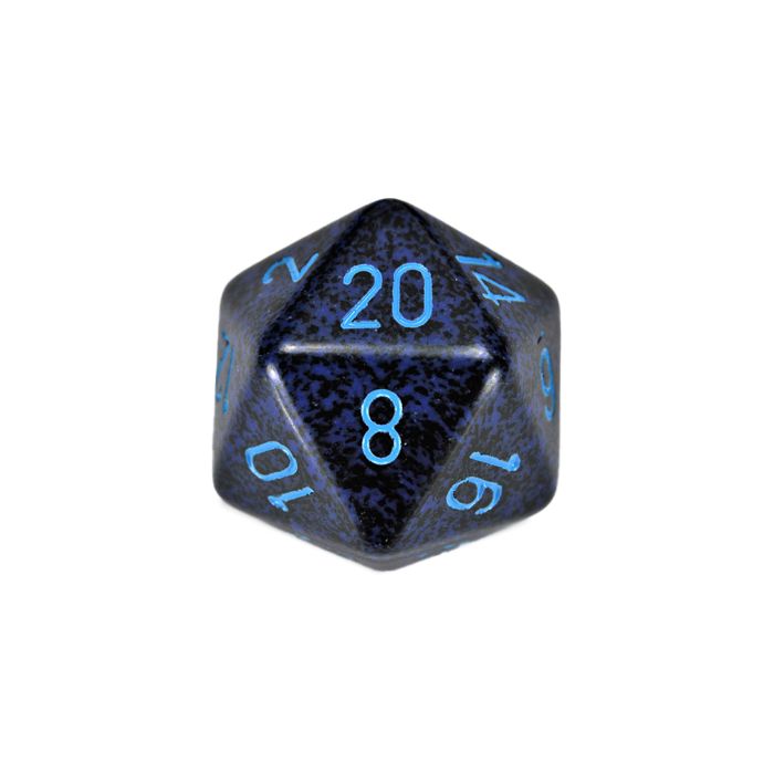 D20 Single 34mm Speckled Cobalt