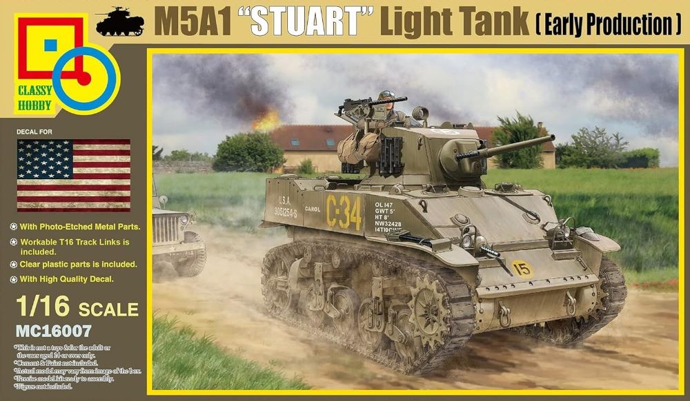 1/16 M5A1 Stuart Early Production Light Tank
