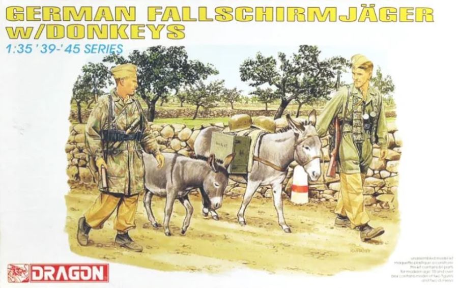 1/35 German Fallschirmjager w/Donkeys (2ea)