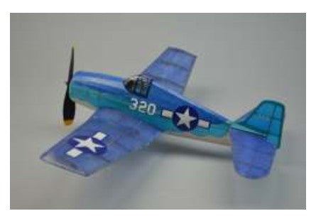 18 Wingspan F6F Hellcat Rubber Pwd Aircraft Laser Cut Kit