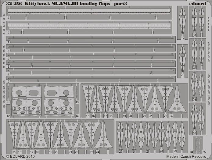 1/32 Aircraft- Kittyhawk Mk I/III Landing Flaps for HSG