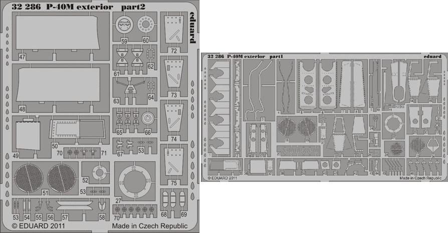 1/32 Aircraft- P40M Exterior for HSG