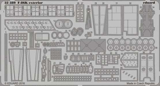 1/32 Aircraft- F86K Exterior for KTY