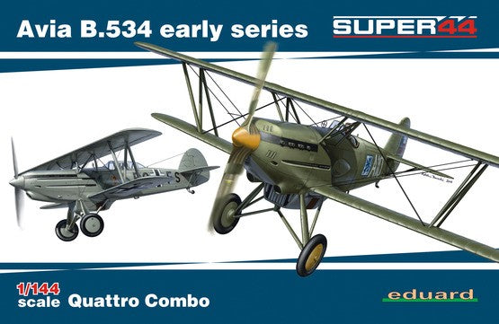 1/144 Avia B534 Early Series Aircraft Quattro Combo (Ltd Edition Plastic Kit)