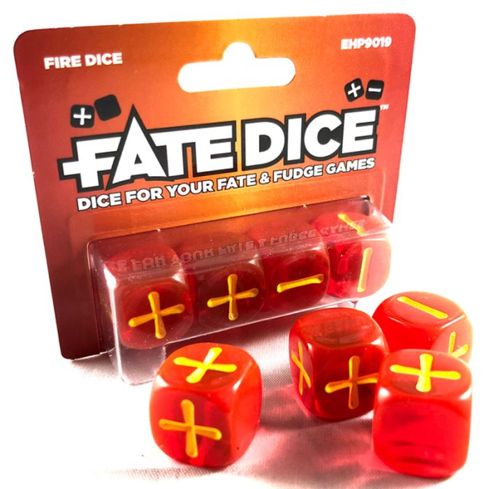 Fate Dice: Fire - Cats In Hat Inc.