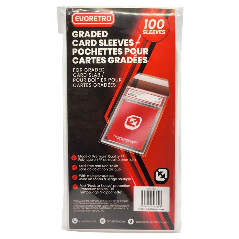 Graded Card Sleeves (100) By Evoretro