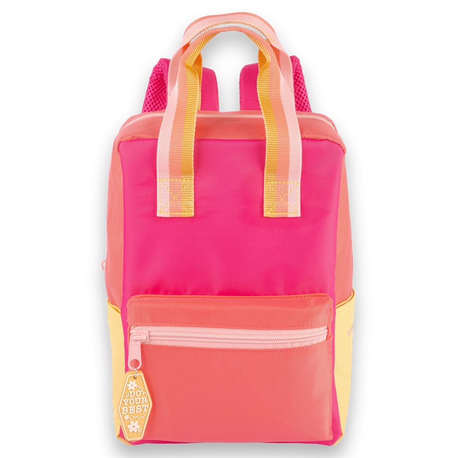 Harlow: Mini Colorblock Backpack: Pink