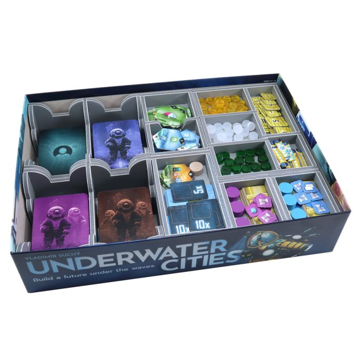 Box Insert: Underwater Cities & New Discoveries Expansion - Cats In Hat Inc.