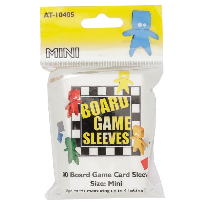 Deck Protector: Board Game Sleeve: Mini Clear (100) - Cats In Hat Inc.