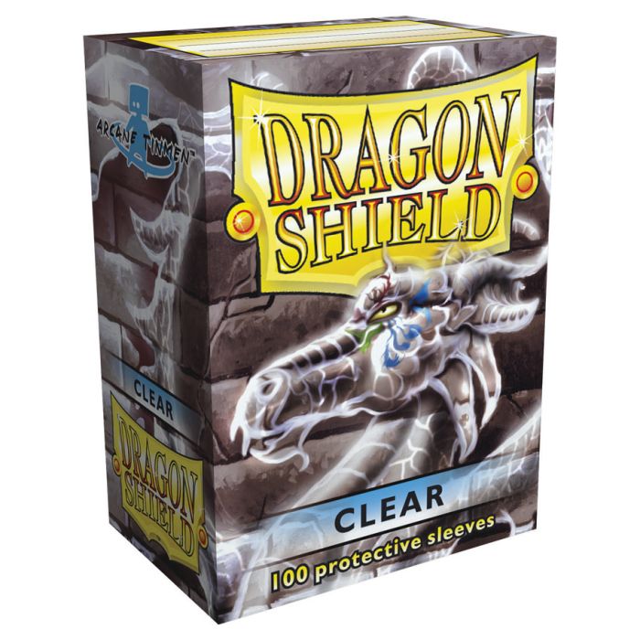 Deck Protector: Dragon Shield: Classic: Clear (100) - Cats In Hat Inc.