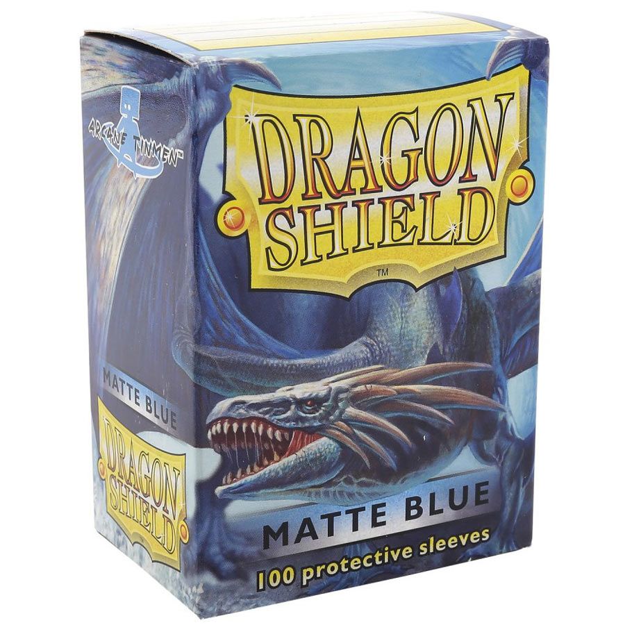 Deck Protector: Dragon Shield: Matte: Blue (100) - Cats In Hat Inc.