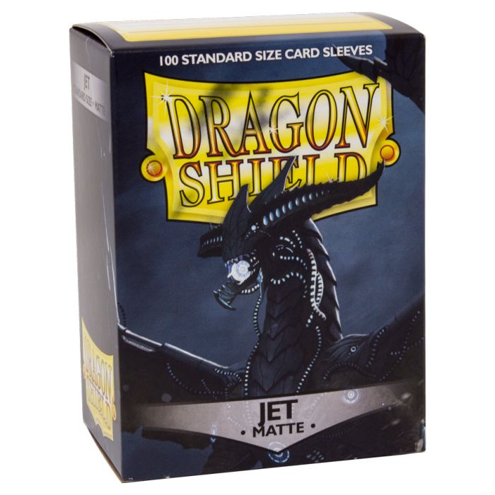 Deck Protector: Dragon Shield: Matte: Jet (100) - Cats In Hat Inc.
