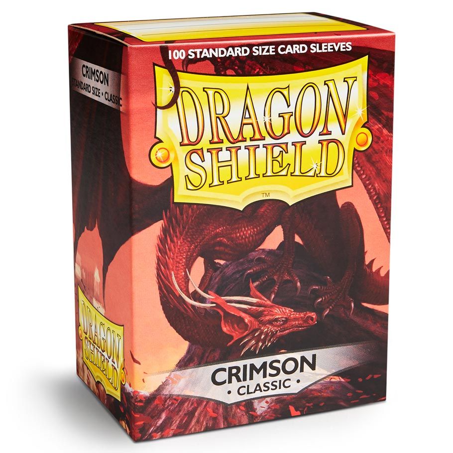 Deck Protector: Dragon Shield: Classic: Crimson (100) - Cats In Hat Inc.