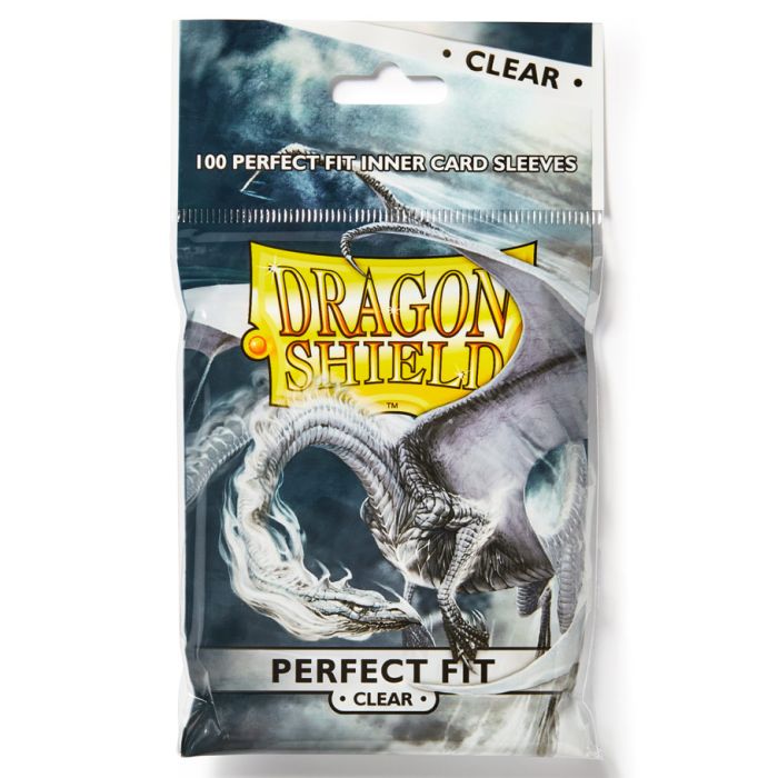 Deck Protector: Dragon Shield: Perfect Fit: Clear (100) - Cats In Hat Inc.