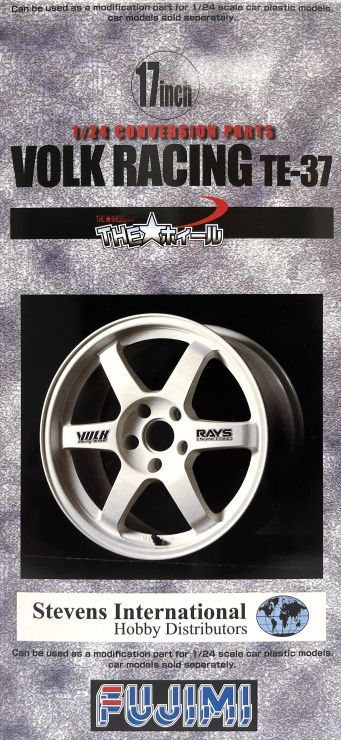1/24 Volk Racing TE37 17 Tire & Wheel Set (4) (Special Ltd Production)