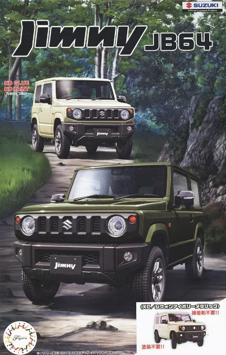 1/24 Suzuki Jimny JB64 Off-Road Jeep (Snap Molded in Ivory Metallic)