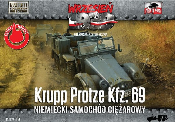 1/72 WWII Krupp Protze Kfz69 Army Truck