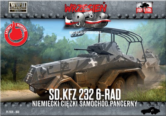 1/72 WWII SdKfz 232 6-Rad German Heavy Armored Car