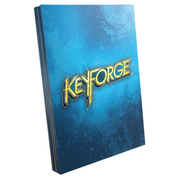 Deck Protector: KeyForge Logo: Blue (100) - Cats In Hat Inc.
