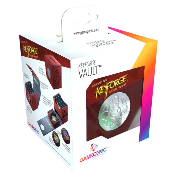 Deck Box: KeyForge Vault: Red - Cats In Hat Inc.