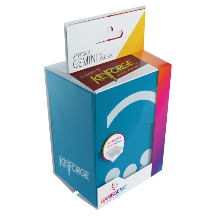 Deck Box: KeyForge Gemini Deck Box: Blue - Cats In Hat Inc.