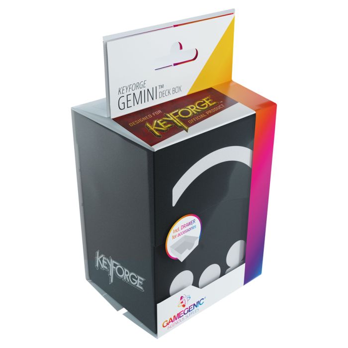 Deck Box: KeyForge Gemini Deck Box: Black - Cats In Hat Inc.