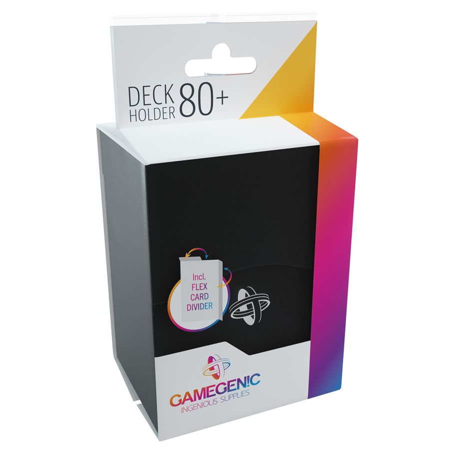 Deck Box: Deck Holder 80+ Black - Cats In Hat Inc.