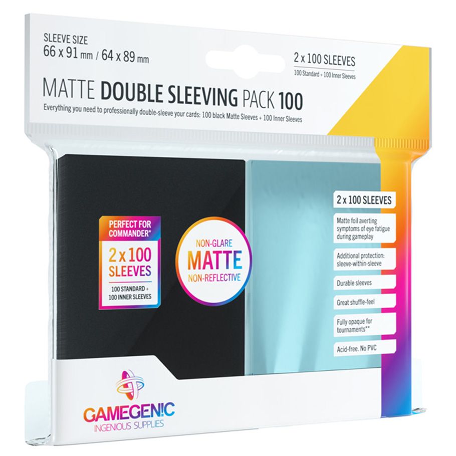 Deck Protector: Matte: Double Sleeving Pack (100)