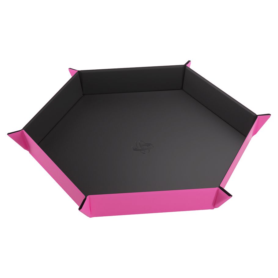 Dice Tray: Hex: Black/Pink