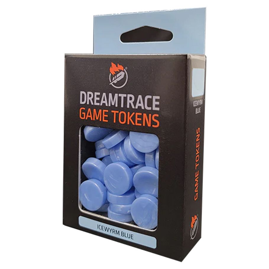 DreamTrace Gaming Tokens: Icewyrm Blue By Ghost Galaxy