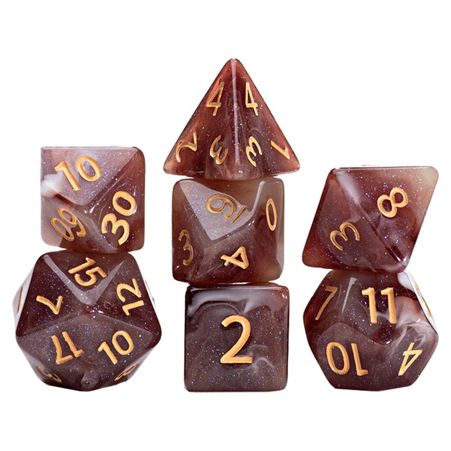 7-Set Cube Aether Dice: Latte Dice By Gate Keeper Games