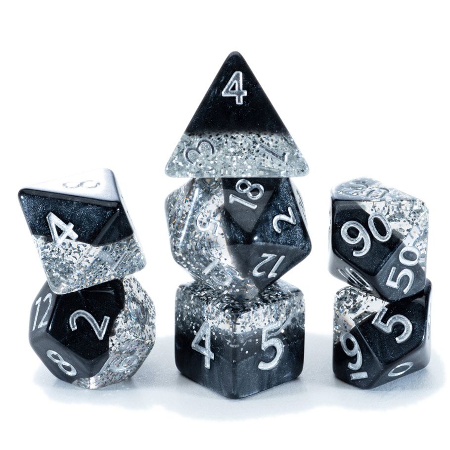 7-Set Cube Halfsies: Glitter: Black By Gate Keeper Games