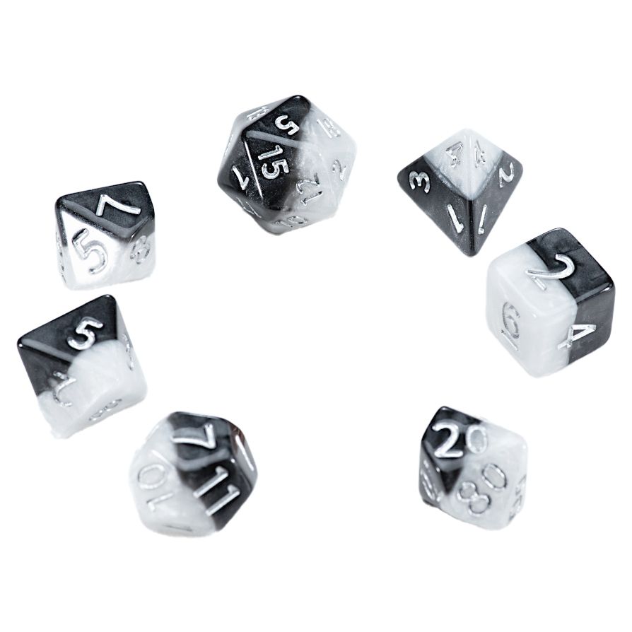 7-Set Cube Mighty Tiny Dice: Yin Yang